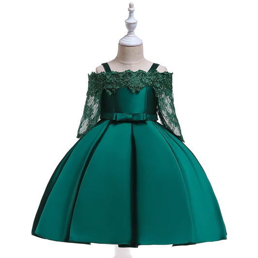 Embroidered Emerald Green Off The Sholuders Formal Dress