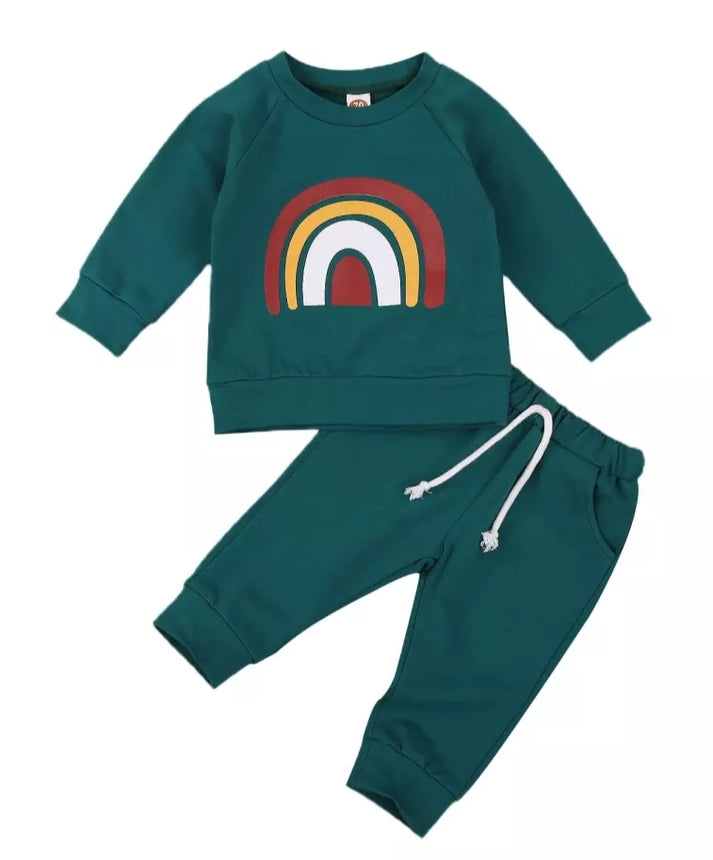 Turquoise Rainbow Tracksuit Gender Neutral