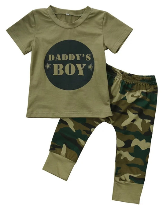 DADDY'S Boy T-shirt,  Camo Pants