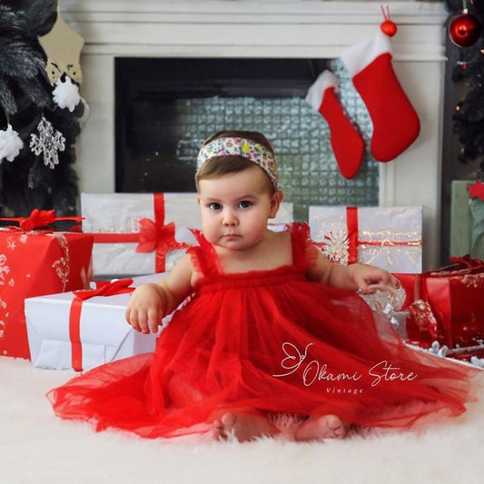 Red Tulle Dress