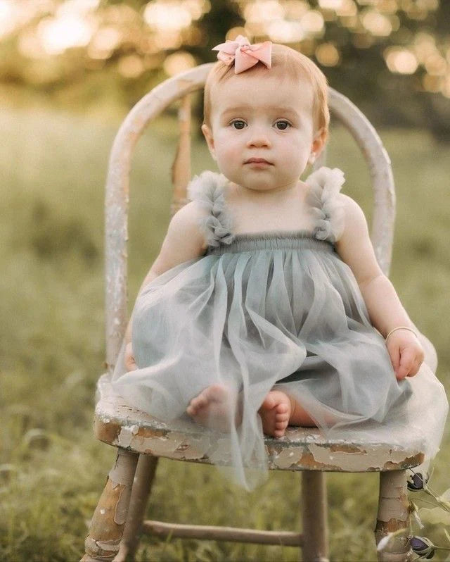 Gray Tulle Dress