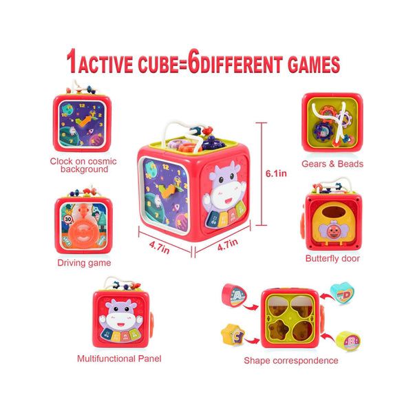 6-in-1 Activity Cube Box