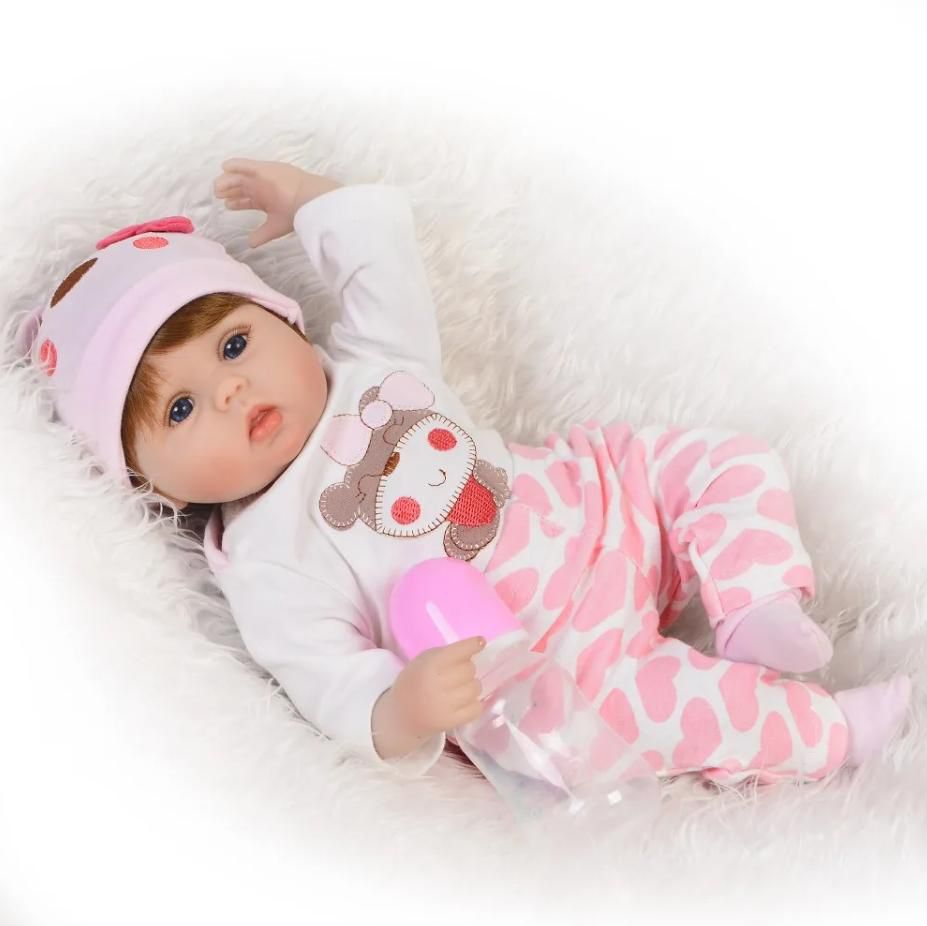 22 Inch Reborn Baby Dolls Handmade 55Cm Soft Silicone Vinyl