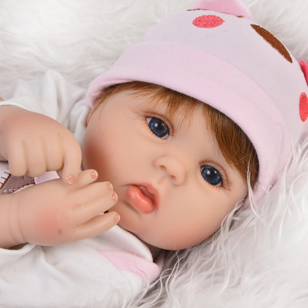 22 Inch Reborn Baby Dolls Handmade 55Cm Soft Silicone Vinyl