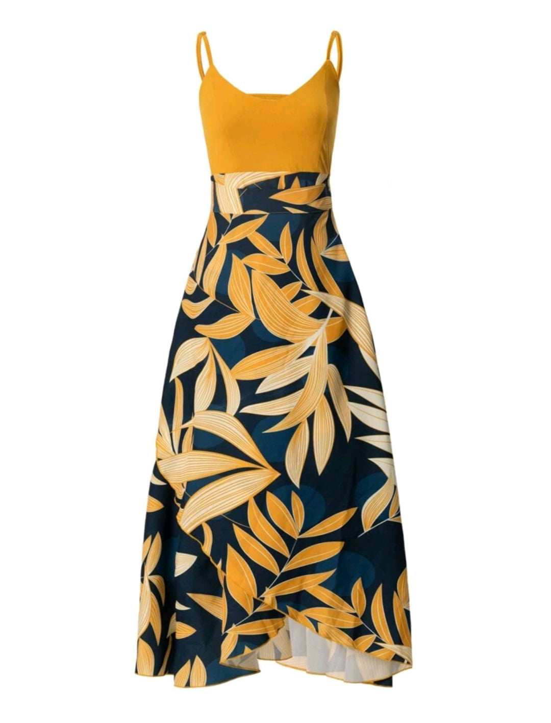 Tropical Plant Print Dress (Pre Order)