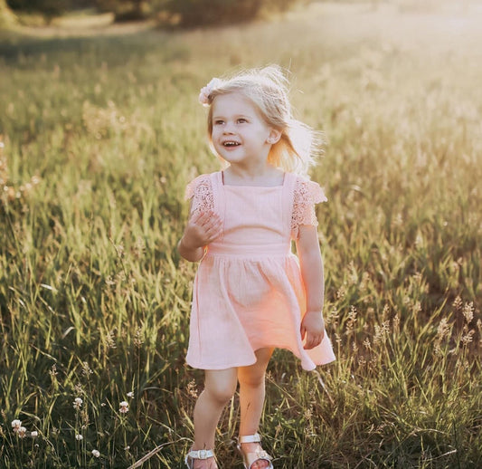 Peach Lace Dress