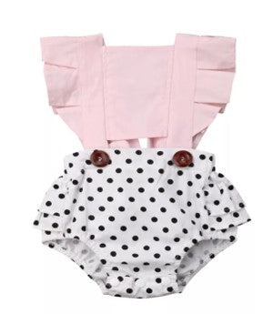 Pink and Polka Romper