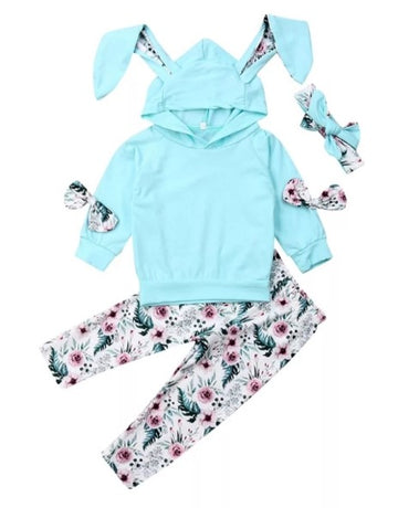 Blue Bunny Floral